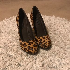 Cheetah print Calvin Klein heels
